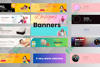 design professional ebay, etsy, and linkedin banners for your brand