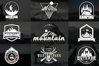 do modern travel, hotel and adventure outdoor logo design