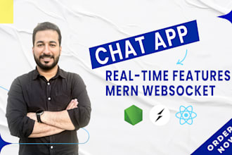 build real time chat app or live features using mern