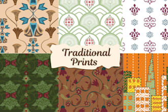 design traditional textile patterns