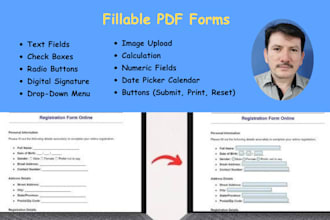 design fillable PDF forms