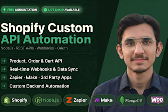 do shopify API integration and automation