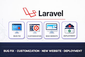 fix bugs, develop and upgrade php laravel