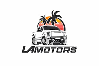 design a modern custom automotive car logo for your brand