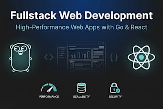 develop a high performance web app with golang and react