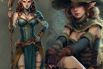 draw any fantasy character that you want