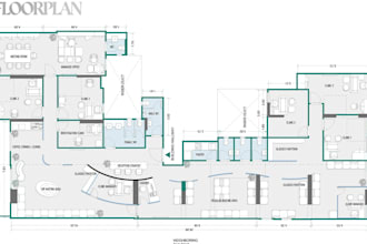create clean modern interior layout plan room home  redesign furniture staging