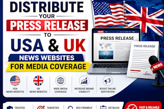 distribute your press release to USA UK news websites for media coverage