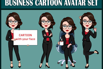 create cartoon mascot avatar for business