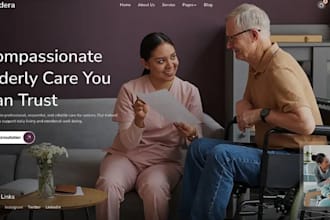 build squarespace elderly home care website home nursing senior care website