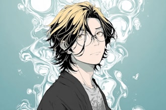 draw commission into shoujo anime or manga style art