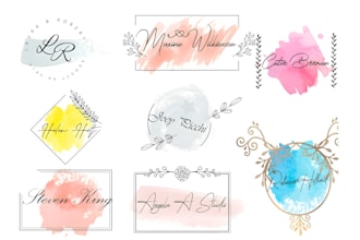 do modern wonderful floral, garden, botanical, flower shop, female logo design