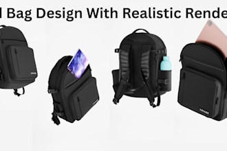 design a high quality 3d handbag, duffel, or backpack model