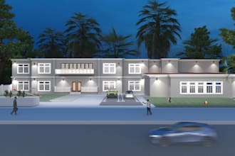 do 3d office design, commercial interior, workspace design and space planning