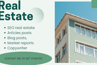 write real estate blog post SEO blog post article  post as content writer