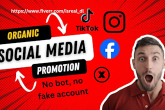 do viral tiktok, facebook, instagram, twitter x promotion to gain real followers