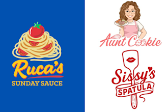 design food restaurant bakery pizza dessert logo