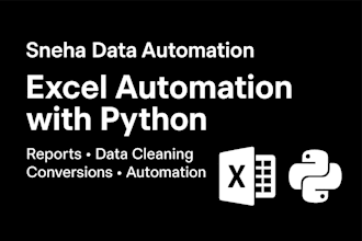 automate your excel or CSV tasks using python