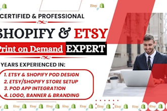 etsy shopify print on demand store printful printify gelato etsy shopify pod