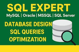 design oracle, mysql, mssql, sql server database and write sql queries