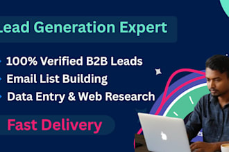 do b2b lead generation, web research and data collection