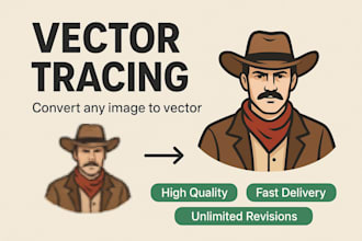 convert raster image to clean and crisp vector in svg, ai, eps