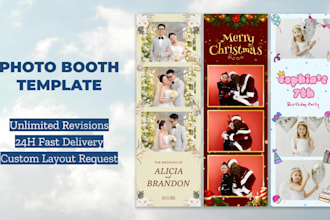 design creative photo booth template