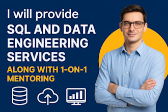 provide sql, etl, and cloud data engineering support and mentorship