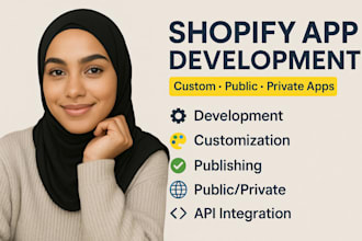 be your professional shopify developer, shopify custom app, shopify public app