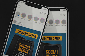 create modern and engaging social media post design