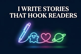 write scary horror, romance and sci fi stories for you
