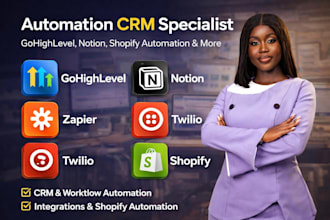 do CRM automation specialist gohighlevel twilio ai agent notion shopify expert