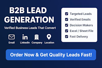 do telemarketing lead generation prospect list linkedin research