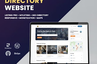 design wordpress directory with geodirectory listingpro