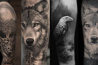 design a unique realistic tattoo for you