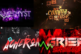 do geometry dash profile pictures or youtube thumbnail and gd gaming artwork