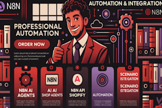 n8n ai agents, n8n shopify workflow, n8n api integration, zapier ai automation