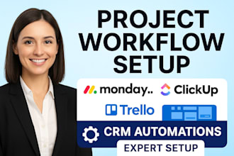build automations in make, n8n, clickup, notion, trello, monday and airtable