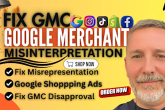 fix google merchant disapproval, misrepresentation, gmc goggle shopping ads