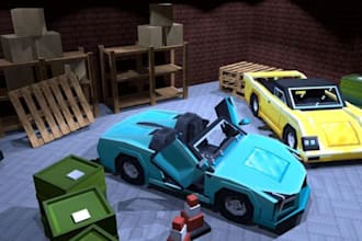do minecraft 3d model in blockbench style, humanoid model, minecraft block model