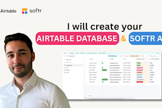 configure your airtable database and create your softr app