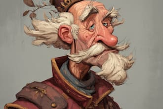 create a beautiful character artwork for you