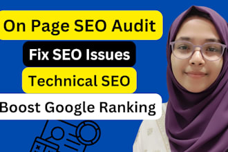 do on page SEO audit and fix all website issues