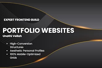 build a single page website or responsive portfolio