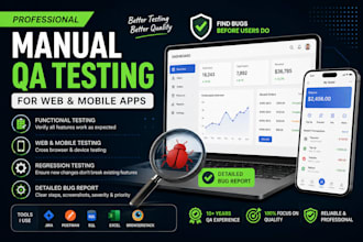 do manual QA testing for web and mobile apps