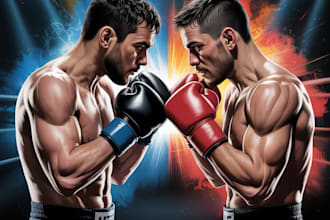 design boxing, MMA or wrestling event flyer