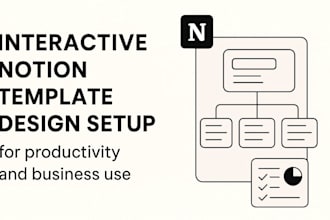 do interactive notion template design setup for productivity and business use