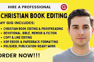 christian book editor, proofreading, copy editing, devotional formatting