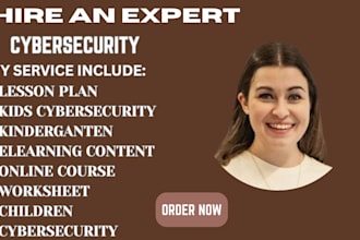 create kids cybersecurity lesson plans, elearning courses and curriculum