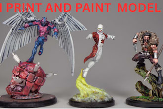 print and paint 3d printable model 2d to 3d model 3d character design print ship